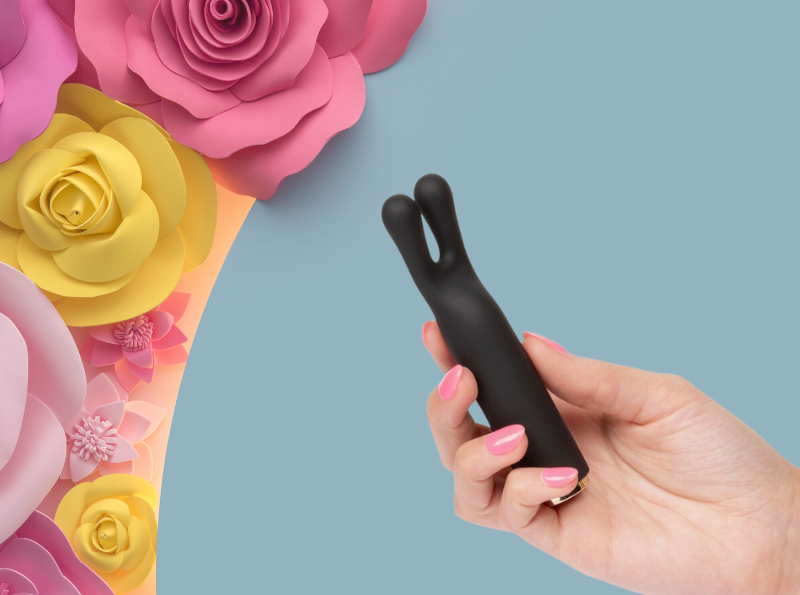 vibrateur externe lapin noir